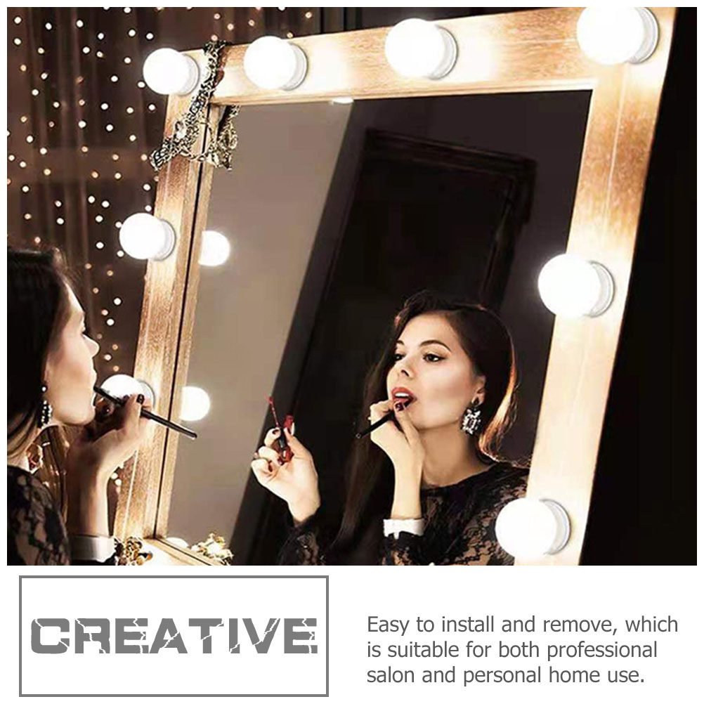 Dressing Table Vanity With Lighted Mirror - 1 zestaw: lampa LED do lustra