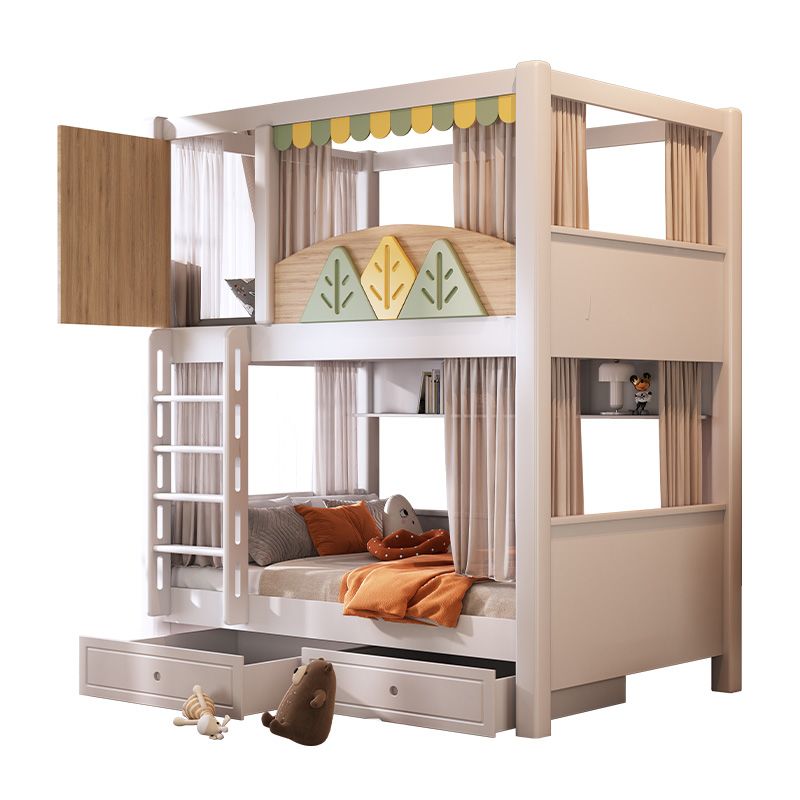Bunk Bed With Stairs And Slide - Nowoczesne łóżko piętrowe dla dzieci z