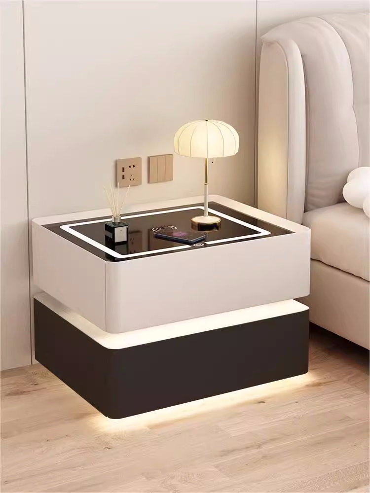 Inteligentny stolik nocny z li – Solid Wood Nightstand 2 Drawers recenzja i cena