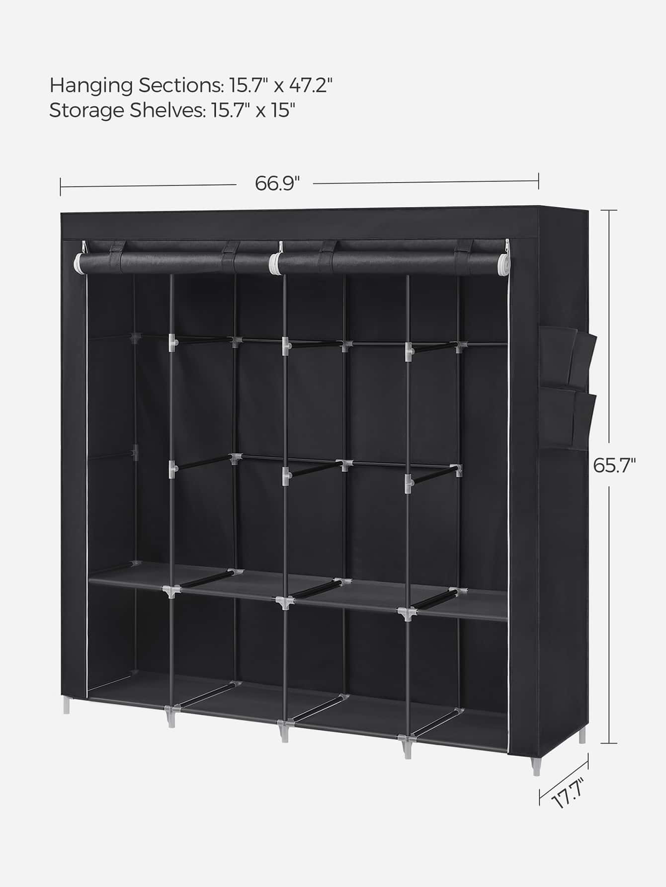 Przenośna szafa, organizer do  – Wardrobe Closet Portable Fabric Cover recenzja i cena