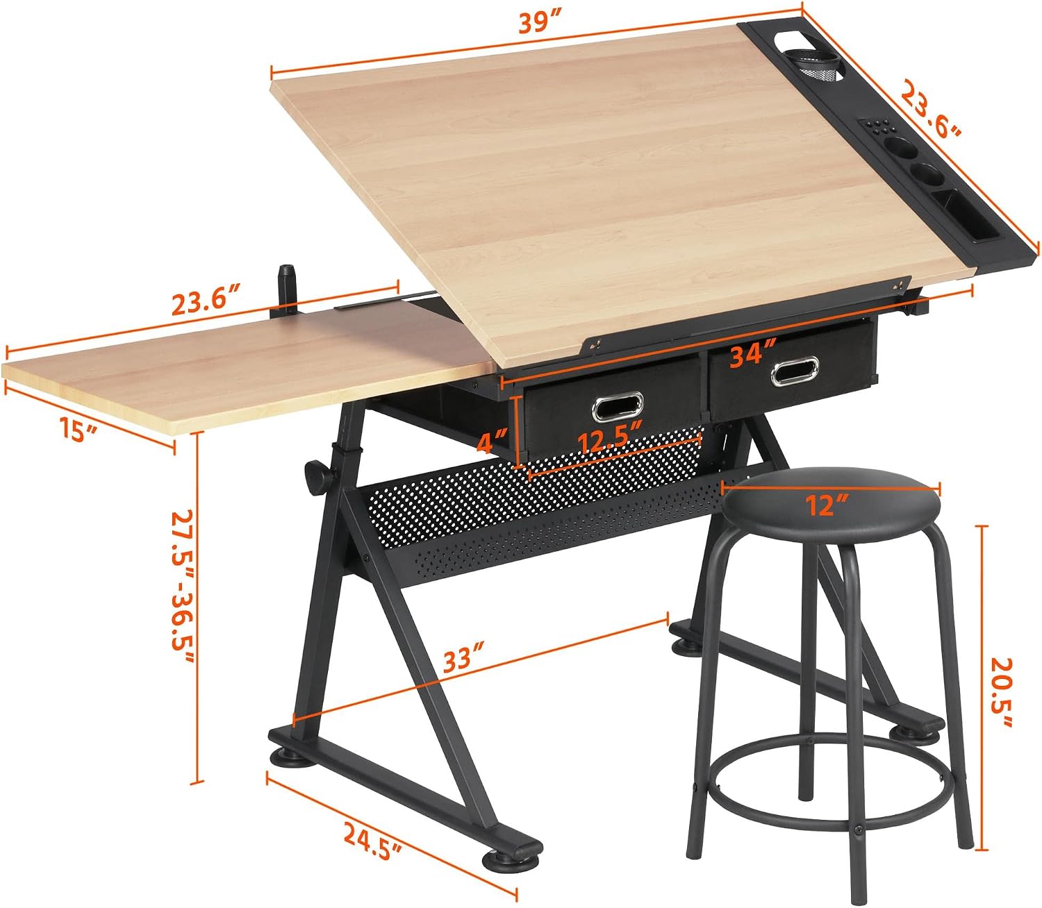 Regulowany stół kreślarski z p – Tables recenzja i cena