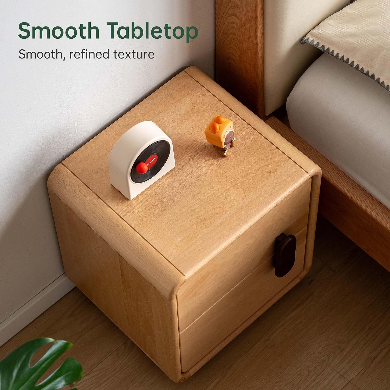 Solidna, drewniana szafka nocn – Solid Wood Nightstand 2 Drawers recenzja i cena