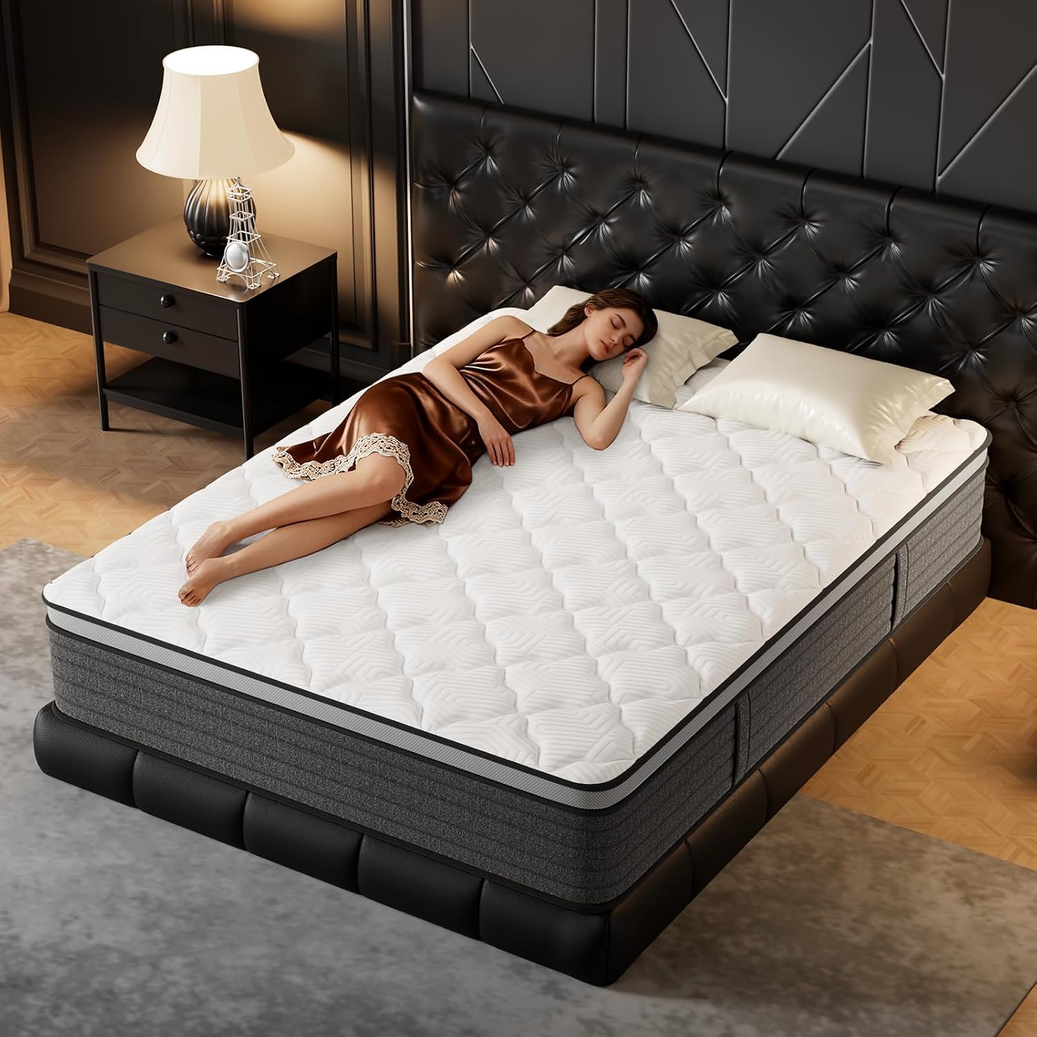 Materac Queen 12 cali, hybrydo – Memory Foam Mattress In A Box Queen recenzja i cena
