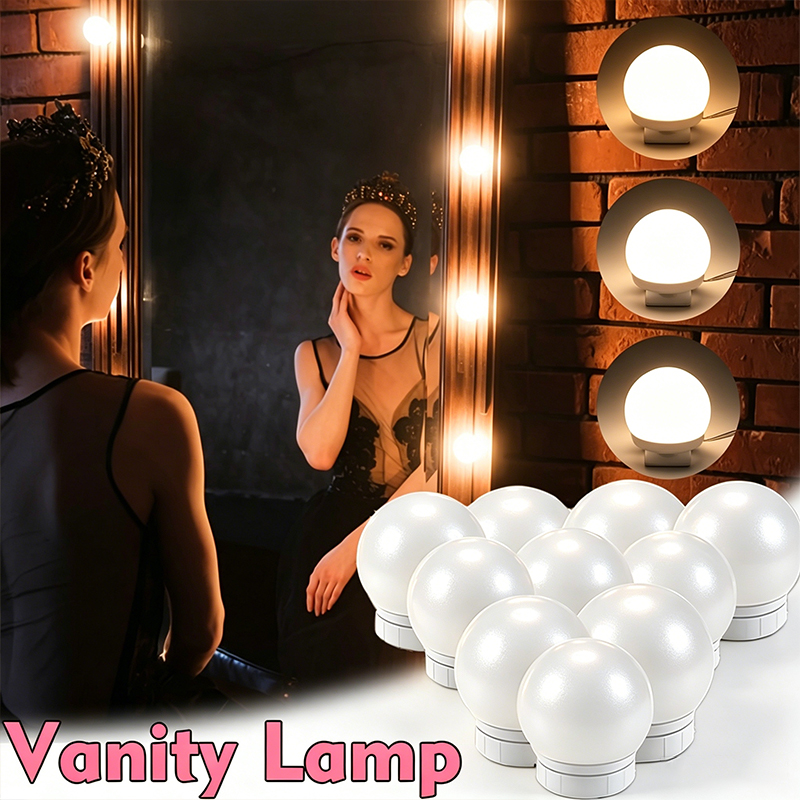 Zestaw 10 żarówek LED do lustr – Dressing Table Vanity With Lighted Mirror recenzja i cena