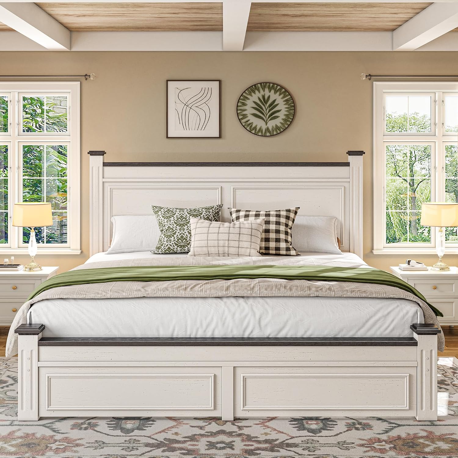 Rama łóżka typu King Size z za – King Size Bed Frame With Storage Drawers recenzja i cena