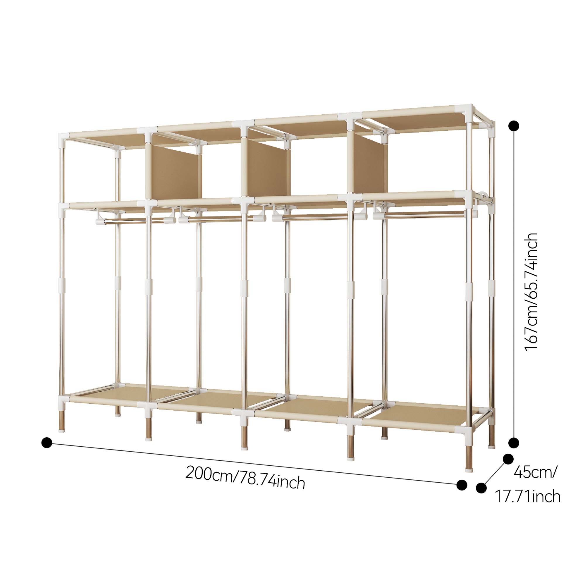 Szafa z szufladami o szerokośc – Wardrobe Closet Portable Fabric Cover recenzja i cena