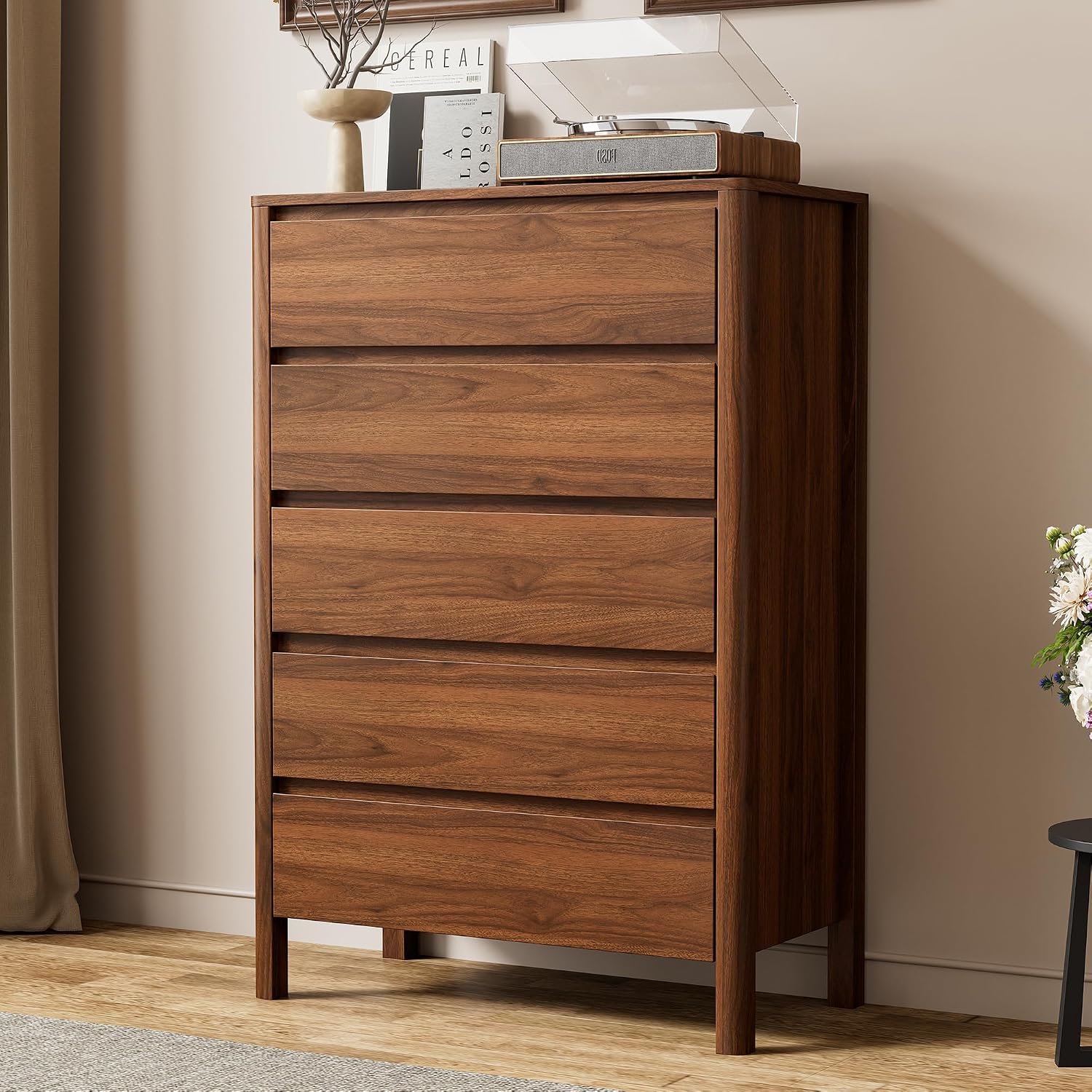 Pięciodzielna drewniana komoda – Bedroom Furniture recenzja i cena