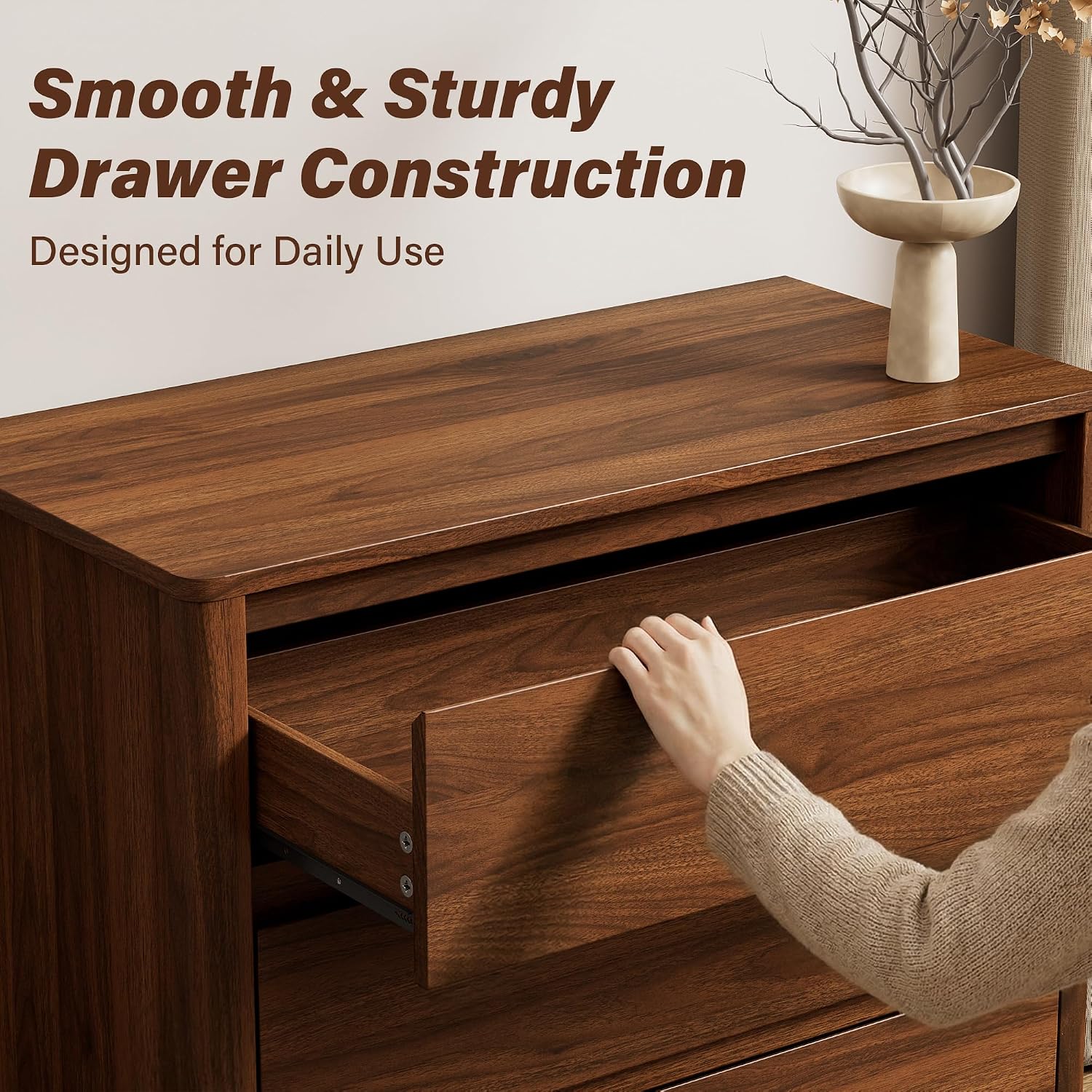Pięciodzielna drewniana komoda – Bedroom Furniture recenzja i cena