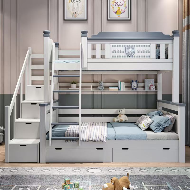 Tanie drewniane meble do pokoj – Bunk Bed With Stairs And Slide recenzja i cena