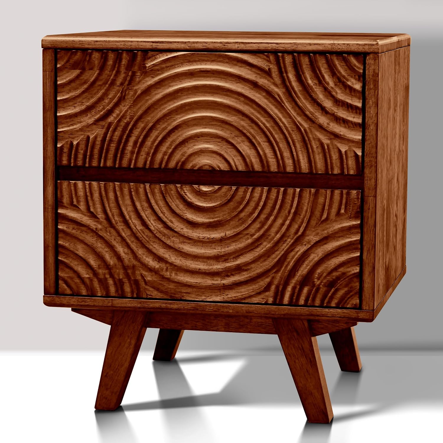 Stolik nocny z litego drewna a – Solid Wood Nightstand 2 Drawers recenzja i cena