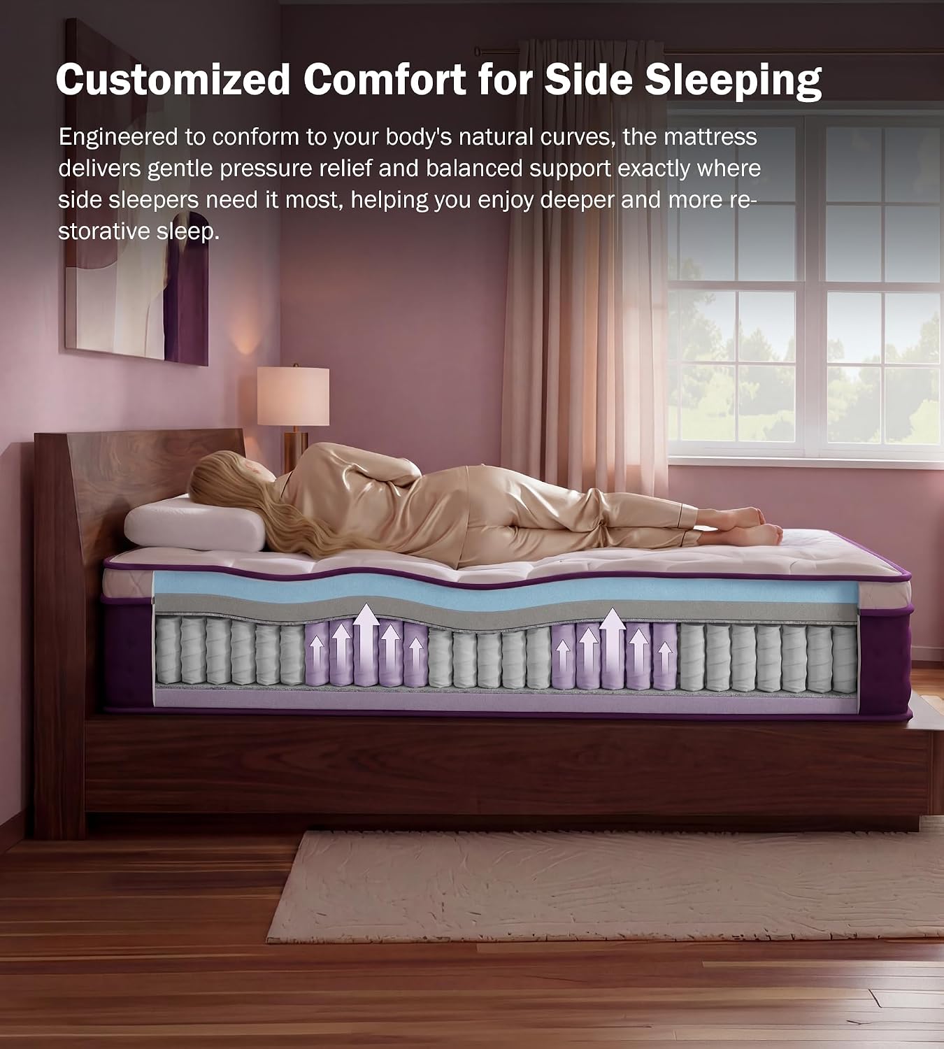Miękki pluszowy materac Queen  – Memory Foam Mattress In A Box Queen recenzja i cena