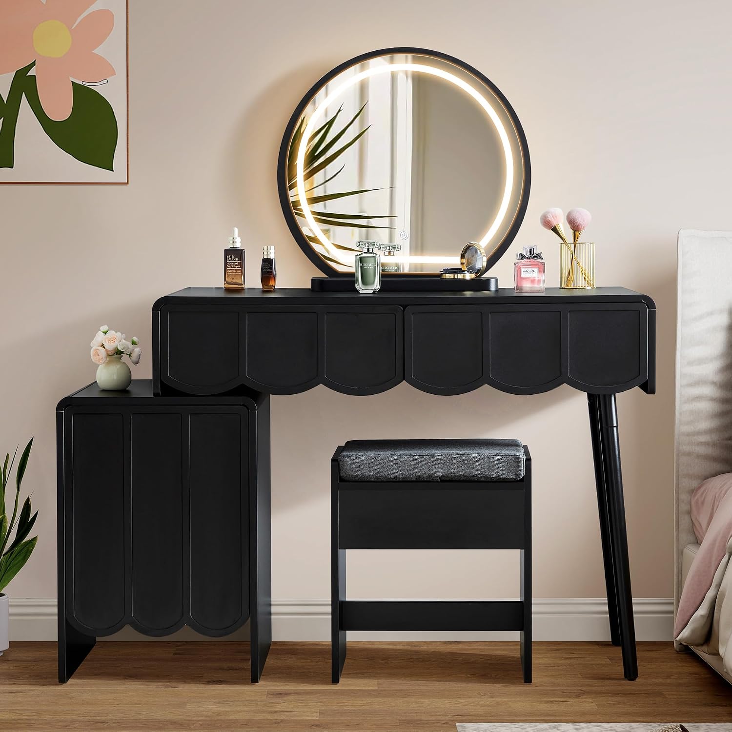 Toaletka z lustrem i oświetlen – Dressing Table Vanity With Lighted Mirror recenzja i cena