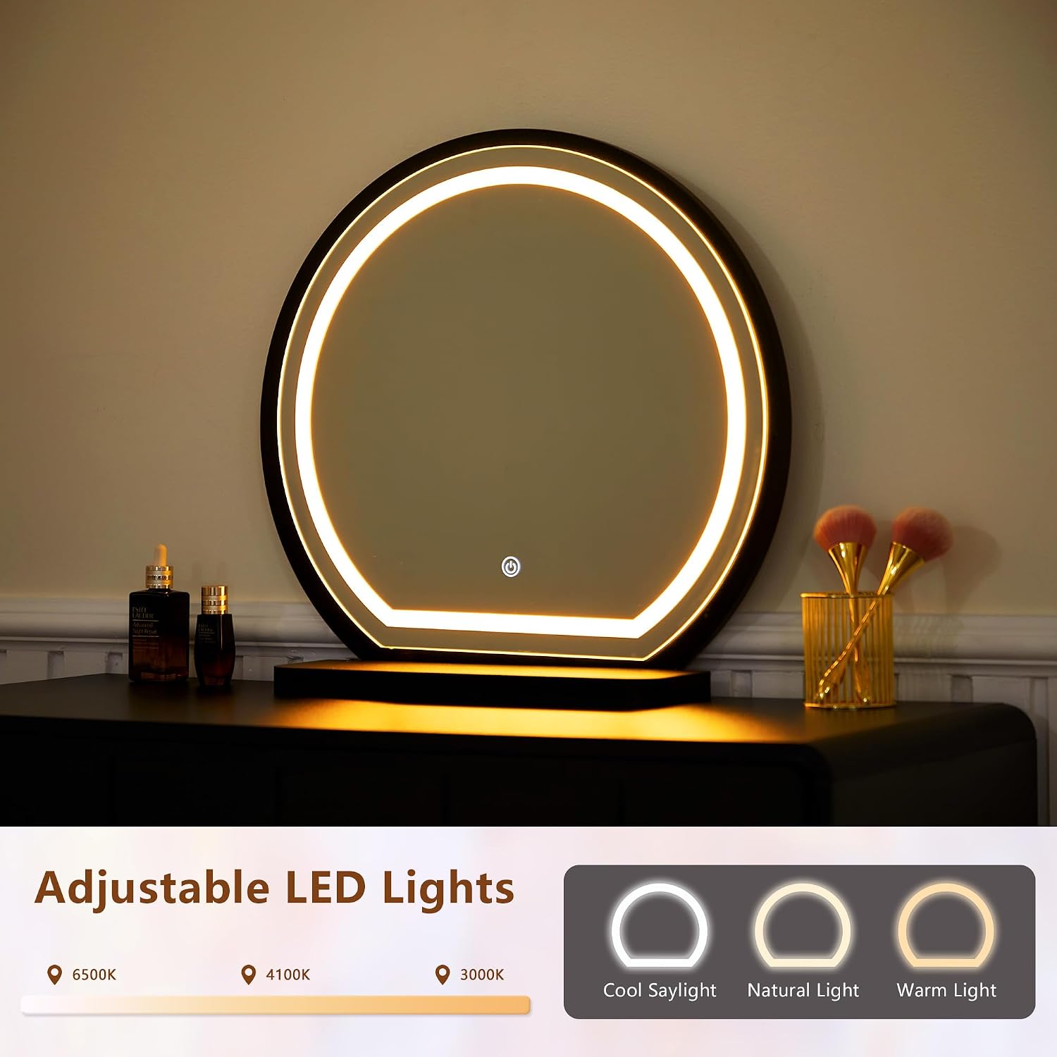 Toaletka z lustrem i oświetlen – Dressing Table Vanity With Lighted Mirror recenzja i cena