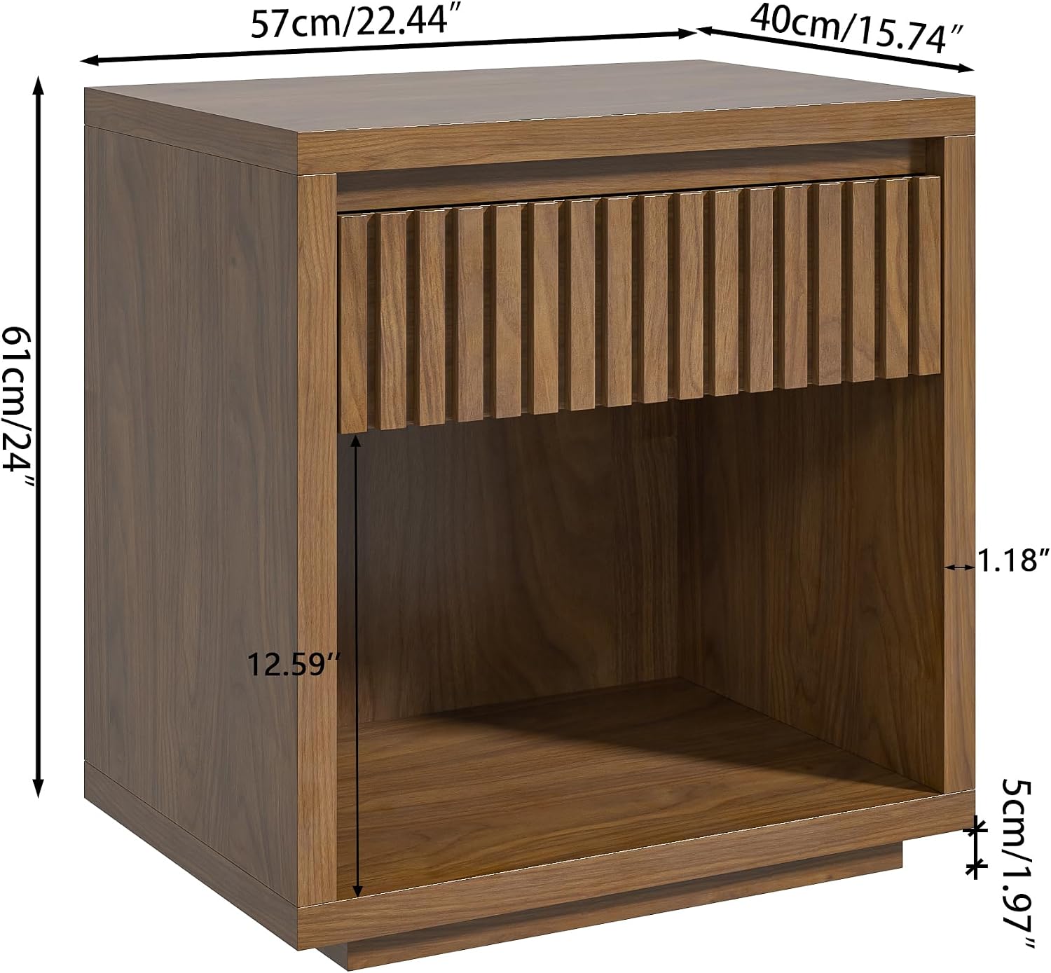 Zestaw dwóch szafkówek nocnych – Solid Wood Nightstand 2 Drawers recenzja i cena