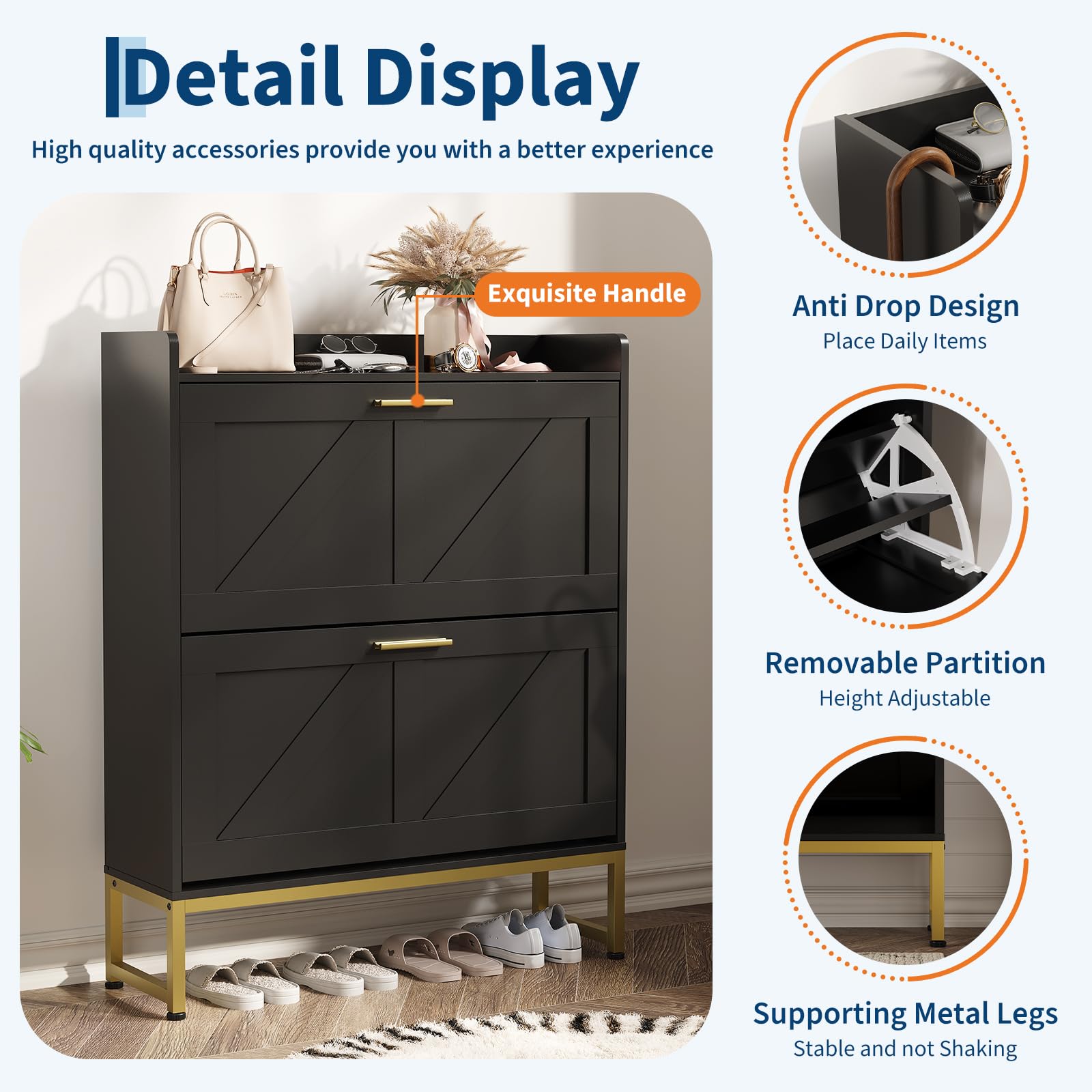 Wąska szafka na buty do przedp – Shoe Rack Cabinet Narrow Entryway recenzja i cena