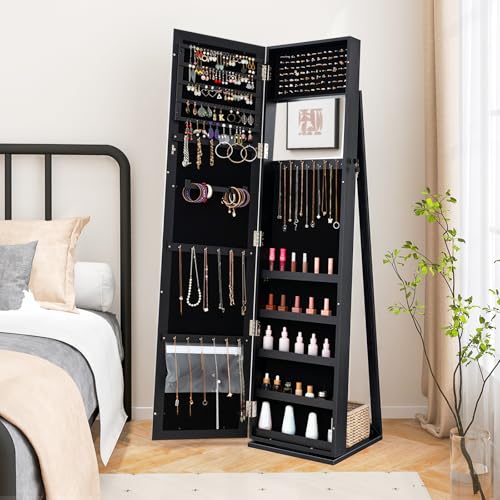 Szafa na biżuterię z lustrem o – Full Length Mirror Jewelry Armoire recenzja i cena