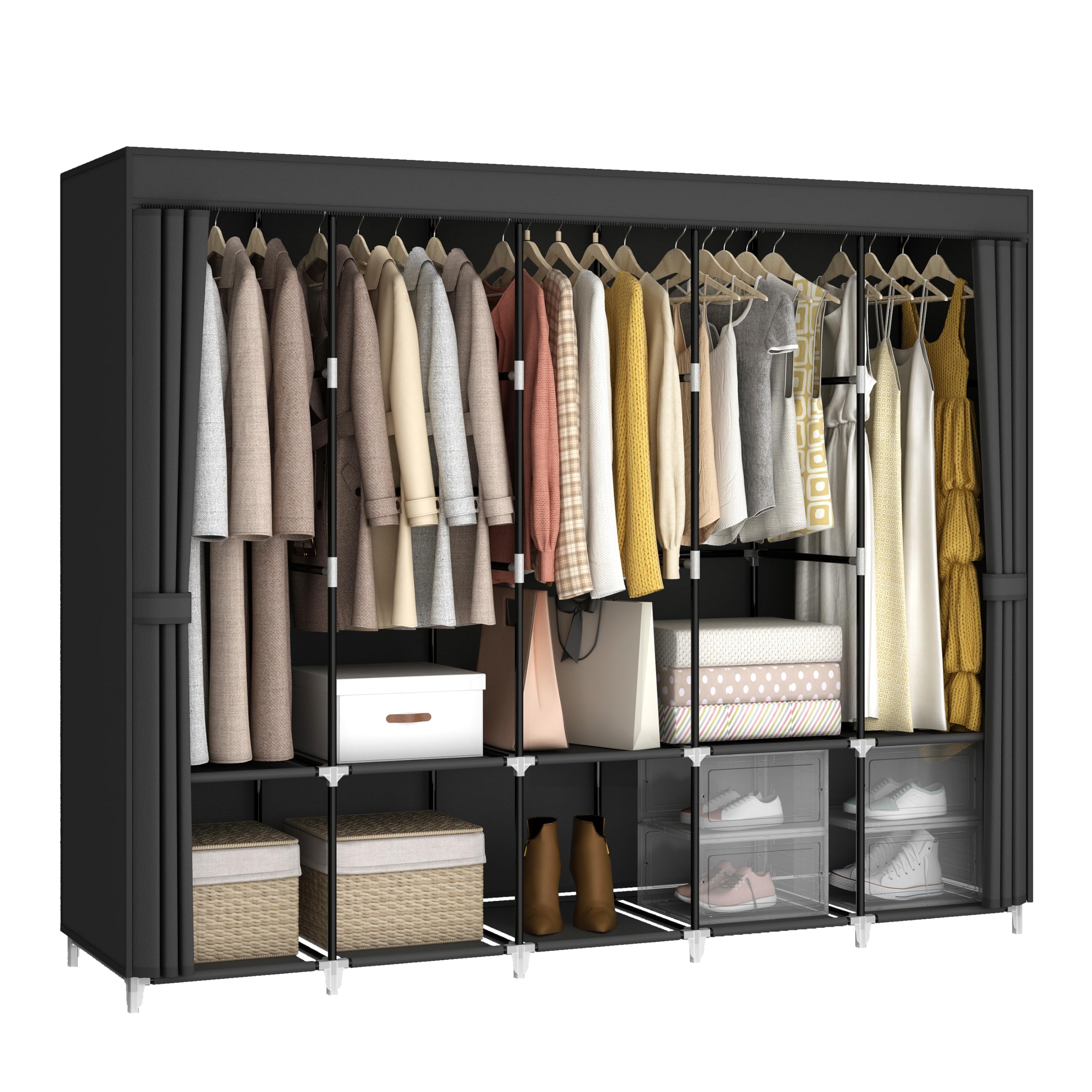 Przenośna szafa o dużej pojemn – Wardrobe Closet Portable Fabric Cover recenzja i cena